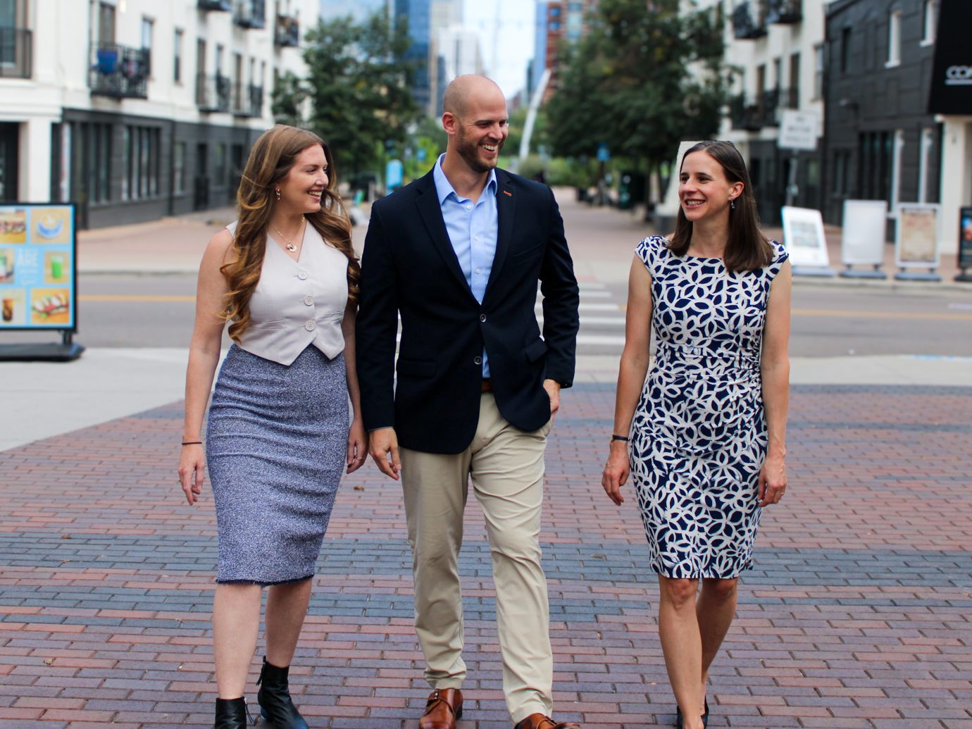 The Prox Search Capital team walking through downtown Denver